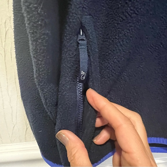 Vineyard Vines Navy Fleece hooded Jacket unisex size large - Picture 7 of 14